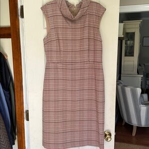 Ann Taylor Factory classic Red and Tan Plaid Dress